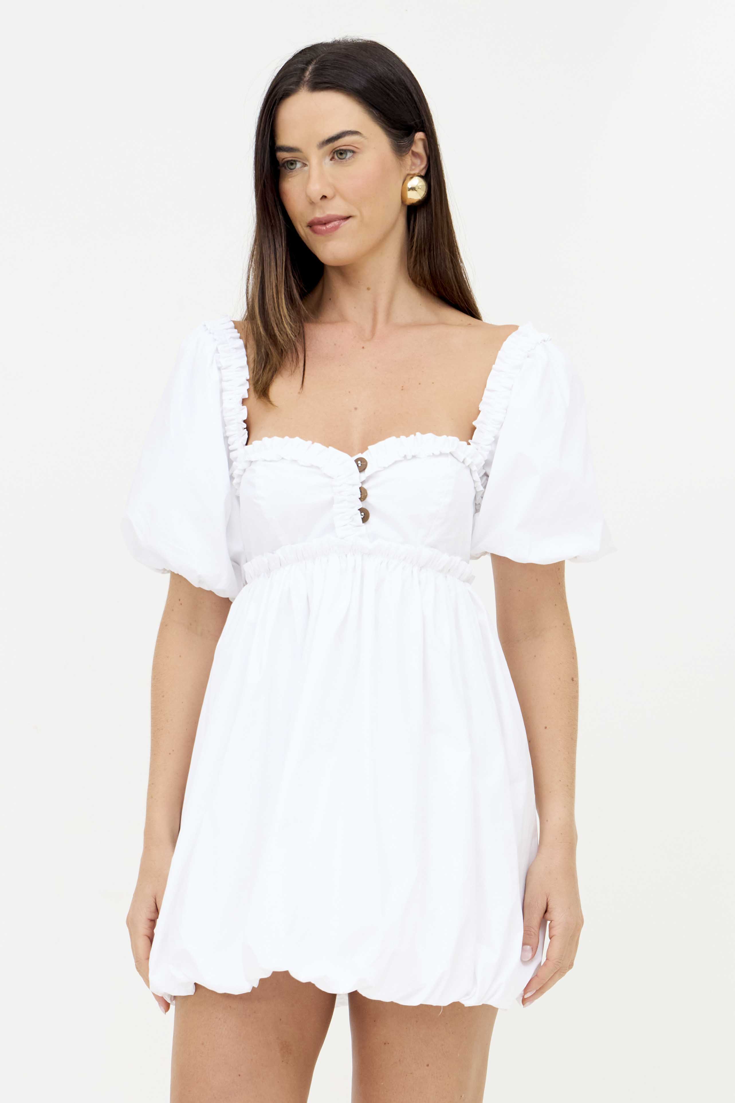 REST0098 - VESTIDO BALONE MANGAS BUFANTES