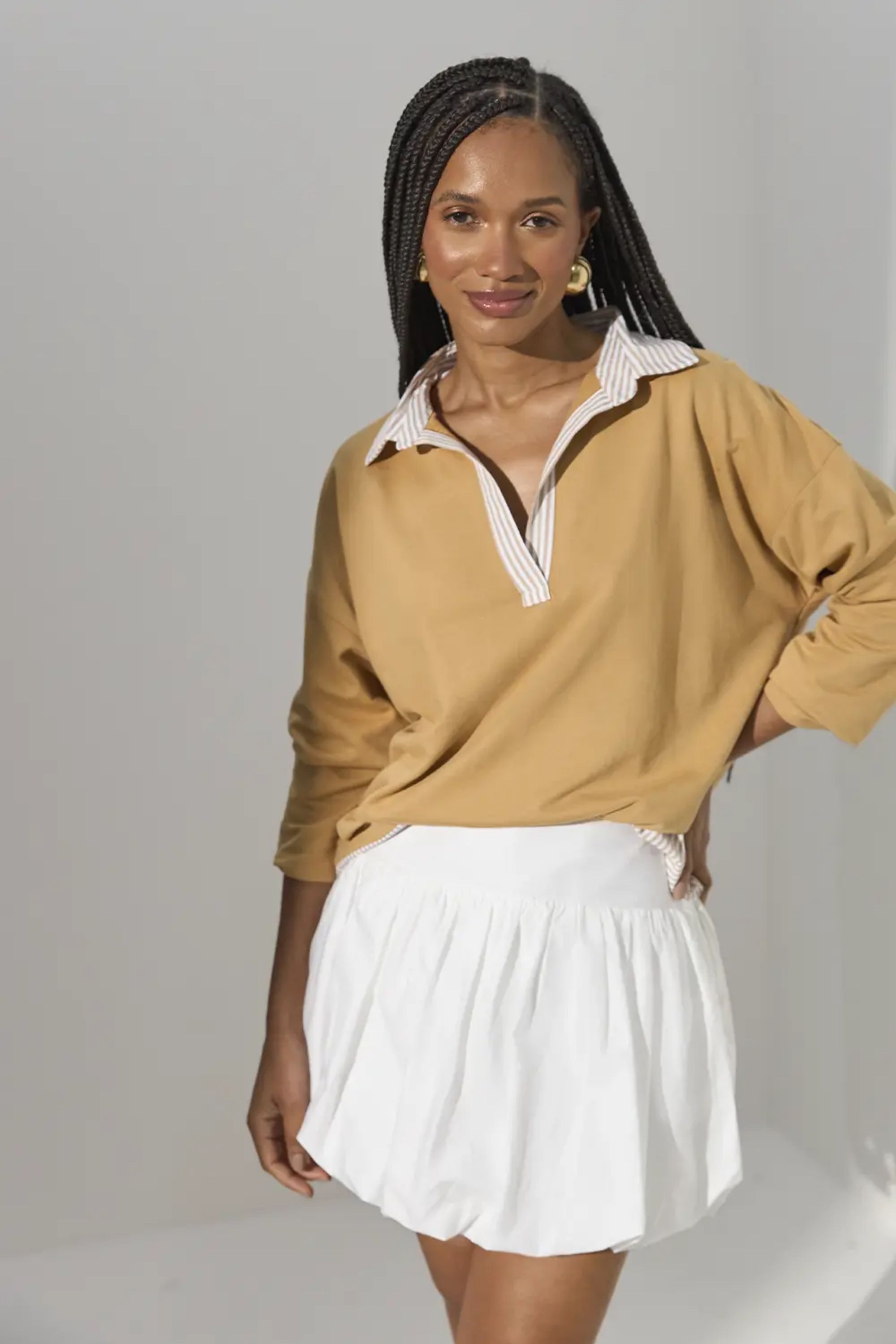 REST0616 - BLUSA MANGA LONGA C/ MEIA VISTA