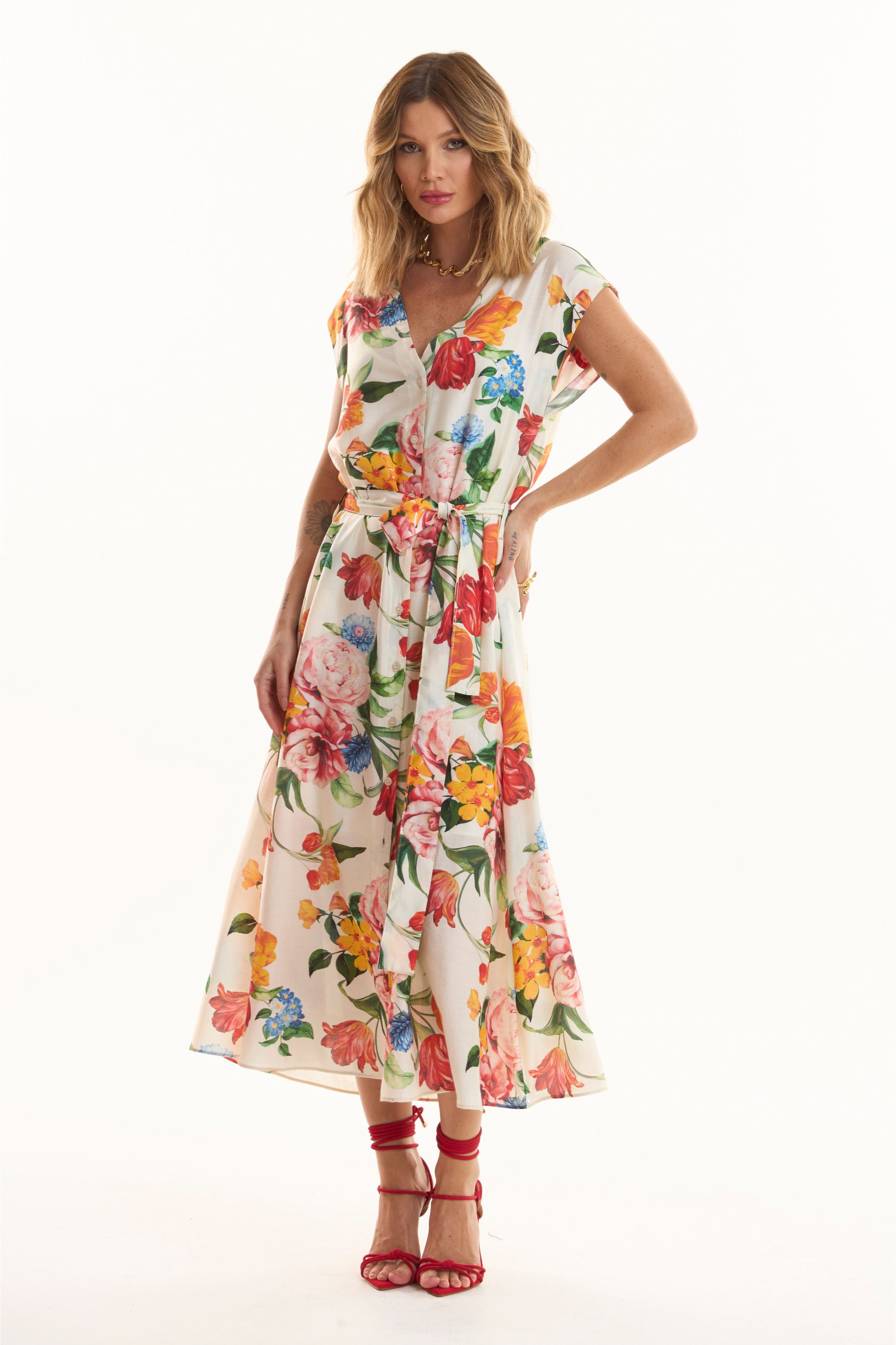REST0734 - VESTIDO ESTAMPADO