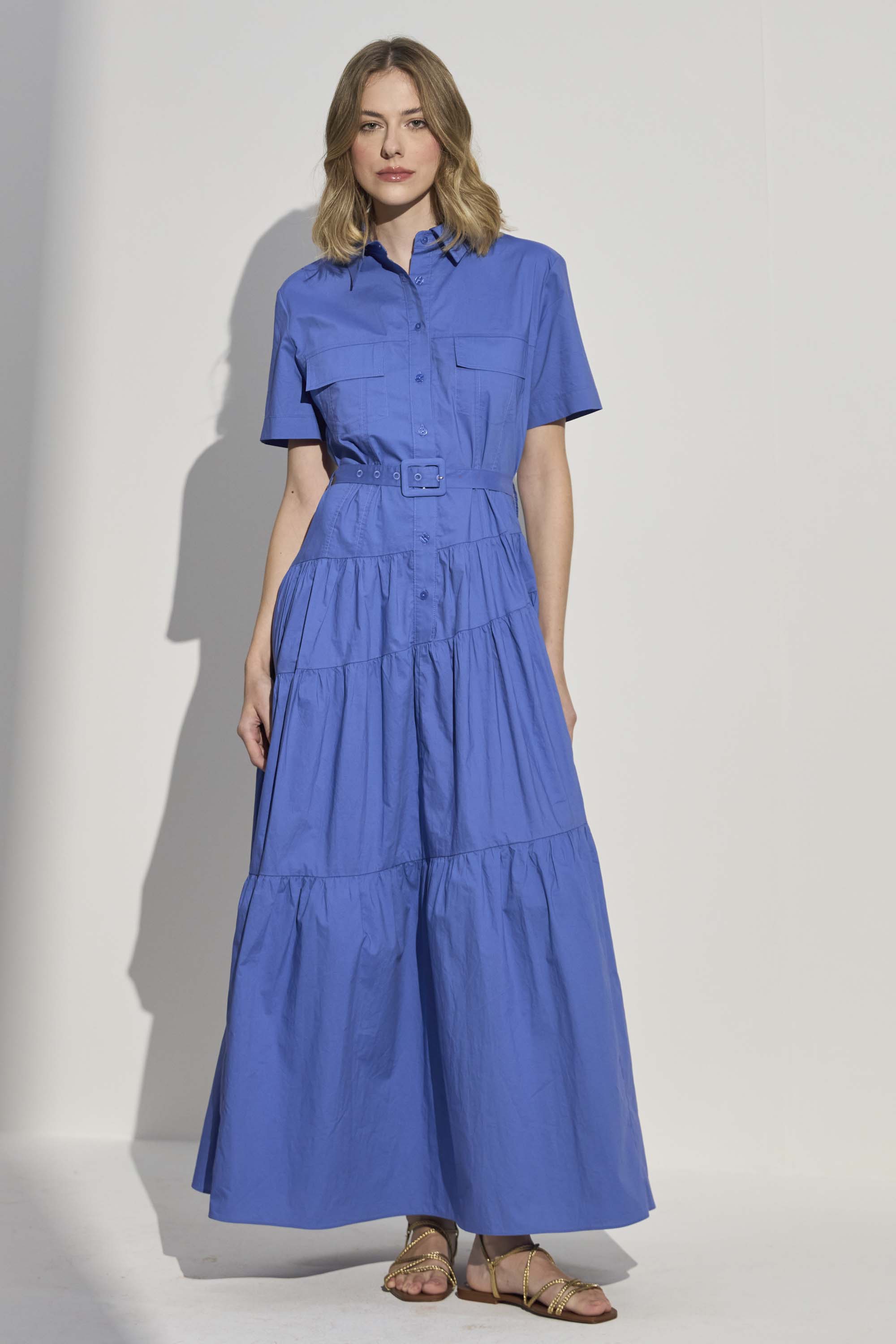 REST0588 - VESTIDO CHEMISE COM CINTO
