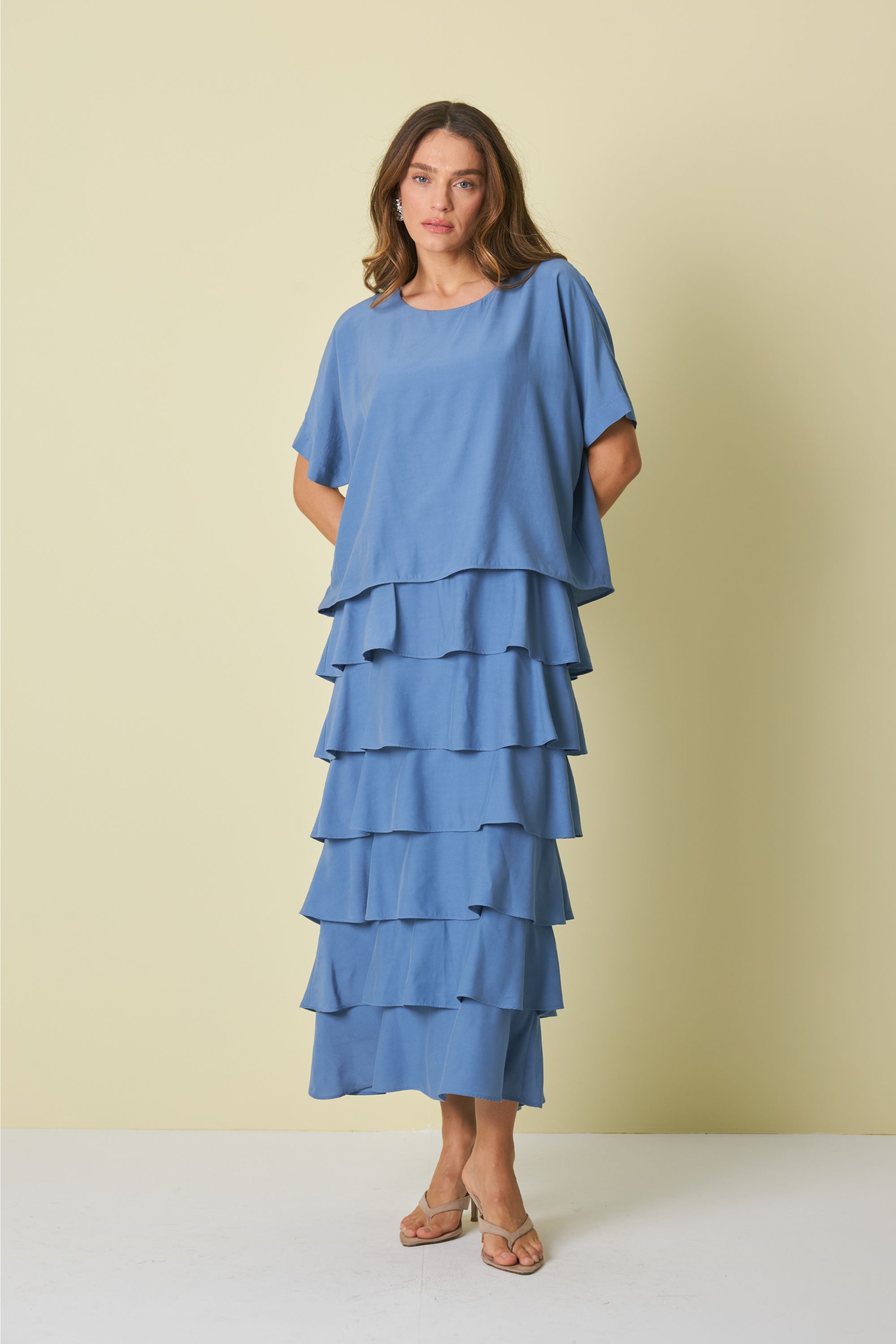 REST1111 - VESTIDO C/ BABADOS
