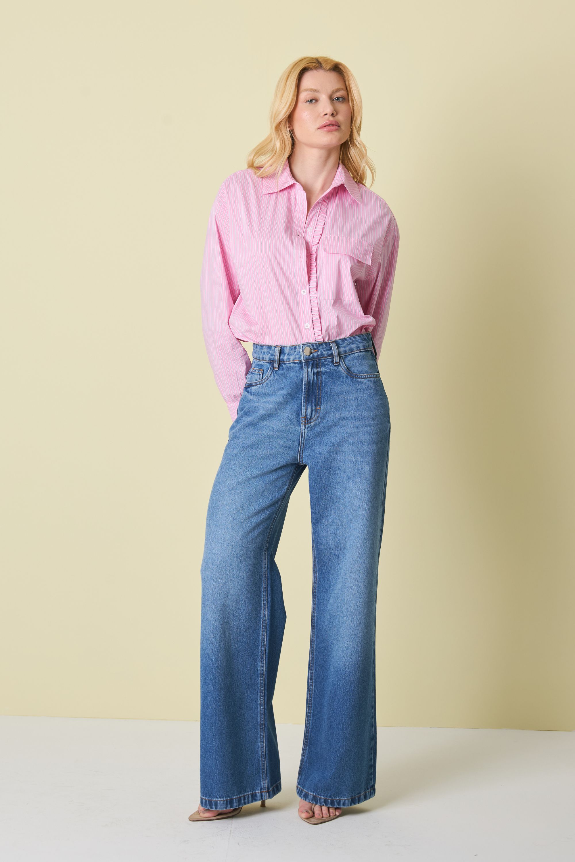 REST1173 - CALÇA FEMININA CINTURA ALTA WILDLEG - CF241